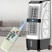 SL&LFJ Mini portable air-conditioning fan 4 caster wheels refrigerator home small personal air-conditioning mobile tower dormitory cooling fan-White - B07DYMVJ5P